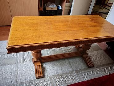 Drveni sto za dnevni boravak/trpezariju - Materijal: masivno drvo na lalafo.rs — 1 Drveni sto za dnevni boravak/trpezariju - Materijal: masivno drvo — 1