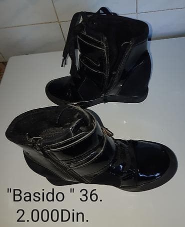 Ankle boots: Basido patike/gležnjače – broj 36 - Crne,veštačka lakirana koža sa at lalafo.rs — 4 Ankle boots: Basido patike/gležnjače – broj 36 - Crne,veštačka lakirana koža sa — 4