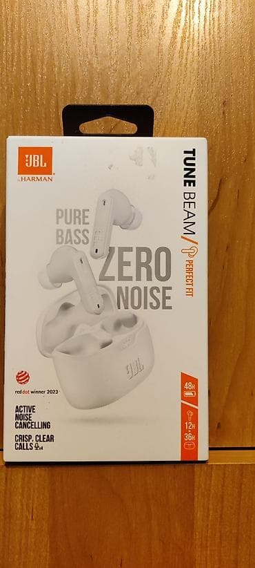 Electronics: Bluetooth Slusalice JBL Tune Beam Bele Original Novo Robu mozete at lalafo.rs — 1 Electronics: Bluetooth Slusalice JBL Tune Beam Bele Original Novo Robu mozete — 1