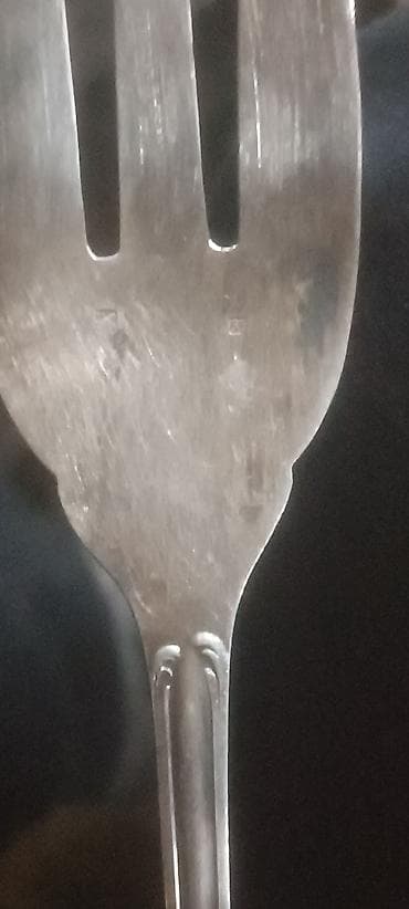 Starinska viljuška za posluživanje (servirna viljuška) – srebrnkasti na lalafo.rs — 4 Starinska viljuška za posluživanje (servirna viljuška) – srebrnkasti — 4