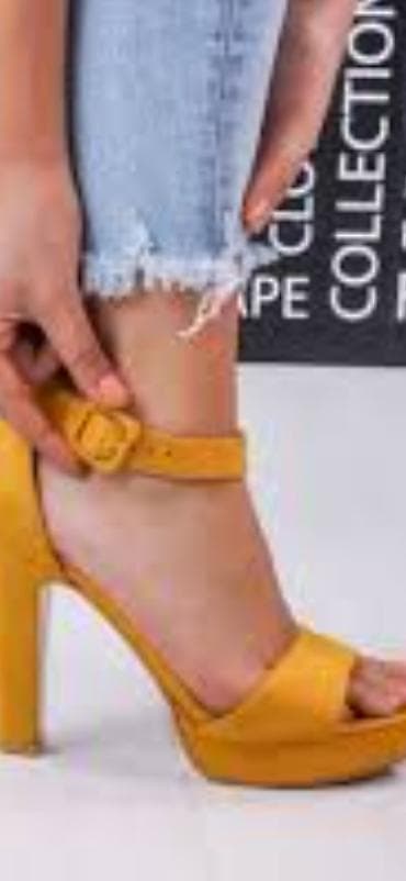 Women's Footwear: Sandale oker zute NOVE velur koza, Claudia Donateli sa stabilnom at lalafo.rs — 4 Women's Footwear: Sandale oker zute NOVE velur koza, Claudia Donateli sa stabilnom — 4