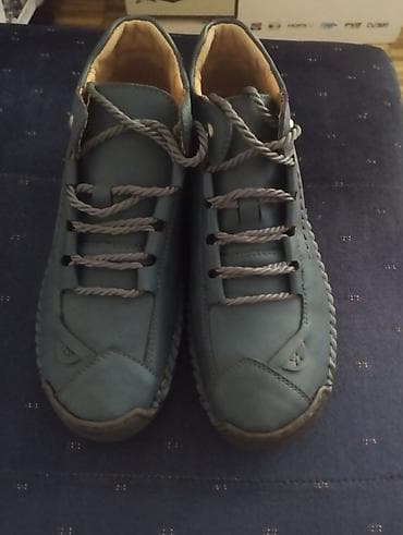 Muške casual patike – kožne, plavo‑zelene - Materijal: meka prirodna na lalafo.rs — 4 Muške casual patike – kožne, plavo‑zelene - Materijal: meka prirodna — 4