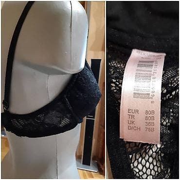 sako laneni: Crni čipkani brus – push-up kroj - Model: duboki V-izrez sa žicom i na lalafo.rs — 2 sako laneni: Crni čipkani brus – push-up kroj - Model: duboki V-izrez sa žicom i — 2