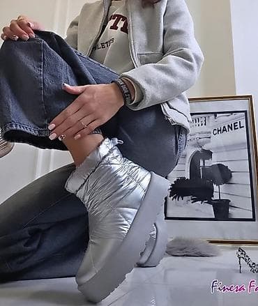 High boots, 38, color - Silver at lalafo.rs — 2 High boots, 38, color - Silver — 2