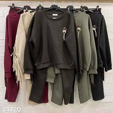 Ženski komplet trenerke sa resama - Dvodijelni set: dukserica + na lalafo.rs — 3 Ženski komplet trenerke sa resama - Dvodijelni set: dukserica + — 3