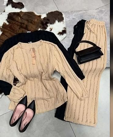 Pleteni ženski komplet – bluza i suknja - Dvod elni set od mekog na lalafo.rs Pleteni ženski komplet – bluza i suknja - Dvod elni set od mekog