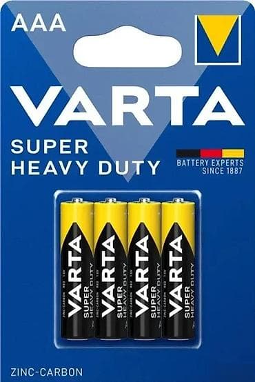 Construction & Repair Materials: VARTA Super Heavy Duty AAA baterije – pakovanje 4 komada - Tip: AAA at lalafo.rs — 2 Construction & Repair Materials: VARTA Super Heavy Duty AAA baterije – pakovanje 4 komada - Tip: AAA — 2