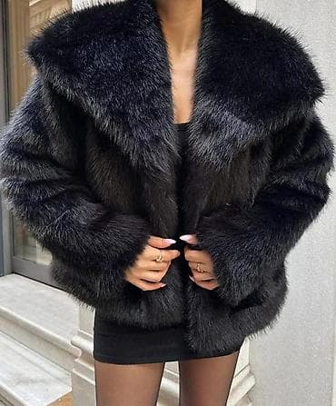 One size, Sa postavom, Veštačko krzno, bоја - Crna na lalafo.rs One size, Sa postavom, Veštačko krzno, bоја - Crna