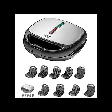 Pekac 5u1 - sendvic, gril, orascici, waffle AD3040 Multifunkcionalni na lalafo.rs — 3 Pekac 5u1 - sendvic, gril, orascici, waffle AD3040 Multifunkcionalni — 3