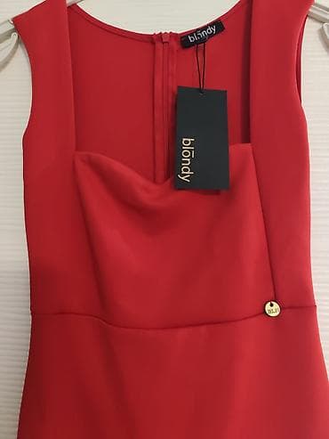 Crvena haljina Blondy NOVO - Brend: Blondy (etiketa prisutna) - Kroj na lalafo.rs — 3 Crvena haljina Blondy NOVO - Brend: Blondy (etiketa prisutna) - Kroj — 3