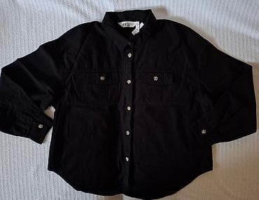 H&m košulja crna pamučna za devojčice nova sa etiketom veličina na lalafo.rs — 1 H&m košulja crna pamučna za devojčice nova sa etiketom veličina — 1