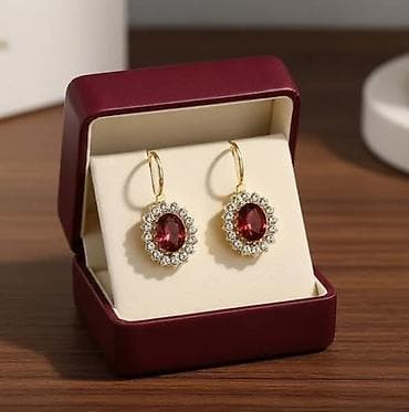 Vintage inspirisane viseće minđuše – ovalni kristali sa okvirom od na lalafo.rs — 3 Vintage inspirisane viseće minđuše – ovalni kristali sa okvirom od — 3