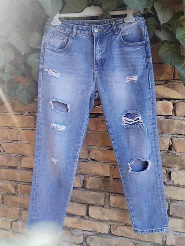 bermude teksas br: Ženske farmerke sa poderotinama – veličina L - Model: ravne nogavice at lalafo.rs — 2 bermude teksas br: Ženske farmerke sa poderotinama – veličina L - Model: ravne nogavice — 2