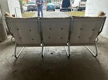 Mid Century Modern sofa / trosed - INOX 🛋️✨ Sofa u odličnom stanju na lalafo.rs — 5 Mid Century Modern sofa / trosed - INOX 🛋️✨ Sofa u odličnom stanju — 5