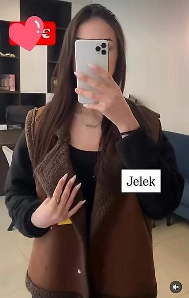 Ženski prsluk (jelek) od veštačkog krzna i antilop materijala. - Boja na lalafo.rs Ženski prsluk (jelek) od veštačkog krzna i antilop materijala. - Boja