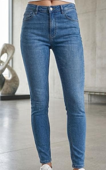 Ženske skinny farmerke – klasičan plavi “mid-wash” - Kroj: uske na lalafo.rs Ženske skinny farmerke – klasičan plavi “mid-wash” - Kroj: uske