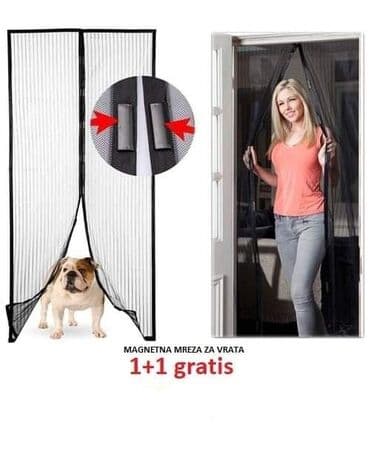 Magnetna zavesa protiv insekata 1+1 cena 1490 din Dimenzije 200 x100 na lalafo.rs Magnetna zavesa protiv insekata 1+1 cena 1490 din Dimenzije 200 x100