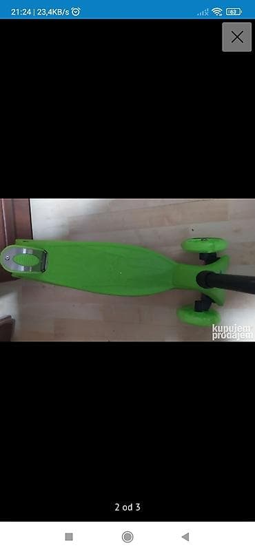 Sports & Leisure: Dečiji trotinet sa 3 točka – zeleni - Tip: trotinet za decu sa tri at lalafo.rs — 2 Sports & Leisure: Dečiji trotinet sa 3 točka – zeleni - Tip: trotinet za decu sa tri — 2