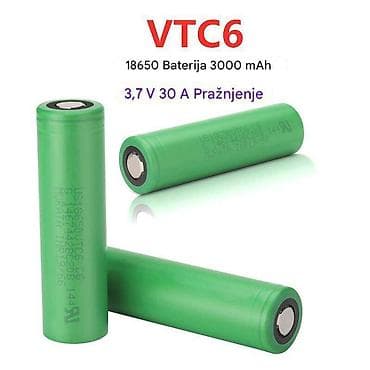 Sony/Murata VTC6 18650 punjiva litijumska baterija velike snage - at lalafo.rs Sony/Murata VTC6 18650 punjiva litijumska baterija velike snage -
