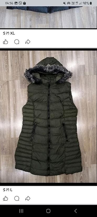 Ženska dugačká zimska prsluk-jakna sa kapuljačom i krznom - Model at lalafo.rs — 4 Ženska dugačká zimska prsluk-jakna sa kapuljačom i krznom - Model — 4