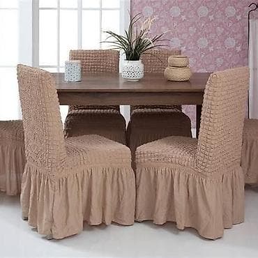 Elegantne elastične navlake za trpezarijske stolice sa volanom - na lalafo.rs — 7 Elegantne elastične navlake za trpezarijske stolice sa volanom - — 7