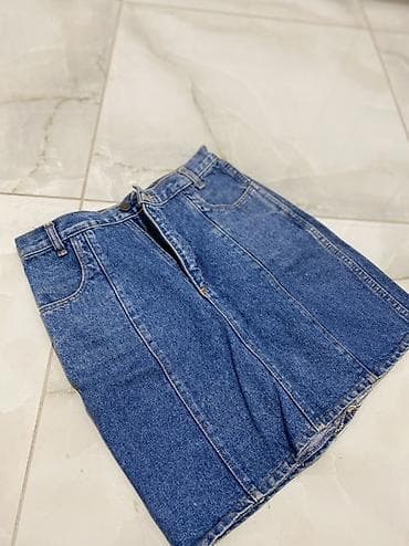 Teksas suknja – klasičan A‑kroj - Materijal: čvrst denim (pamučni na lalafo.rs — 1 Teksas suknja – klasičan A‑kroj - Materijal: čvrst denim (pamučni — 1