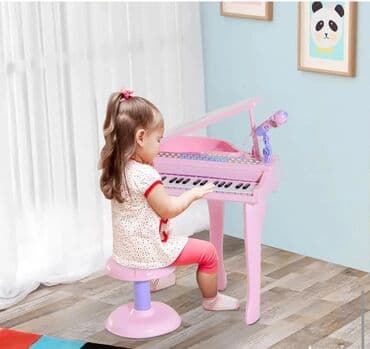 Muzičke igračke: I. 12. Dečiji klavir sa mikrofonom i stolicom 6099 din Dečiji klavir na lalafo.rs — 1 Muzičke igračke: I. 12. Dečiji klavir sa mikrofonom i stolicom 6099 din Dečiji klavir — 1