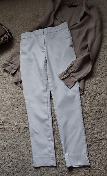 pantalone butiku ali: ZARA bele pantalone uske sa elastinom I lastisem u ledjnom delu na lalafo.rs — 2 pantalone butiku ali: ZARA bele pantalone uske sa elastinom I lastisem u ledjnom delu — 2