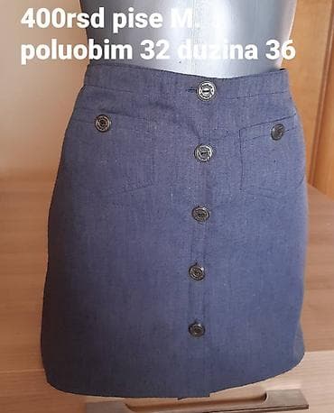 kom sa etiketom: Siva suknja sa dugmadima sprijeda - Veličina: M (oznaka na etiketi) - at lalafo.rs — 1 kom sa etiketom: Siva suknja sa dugmadima sprijeda - Veličina: M (oznaka na etiketi) - — 1