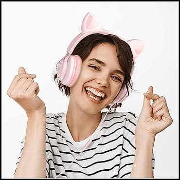W36 Cat ear, slušalice sa mikrofonom, 3,5 mm utikač, 1,2 m kabl. Audio na lalafo.rs — 5 W36 Cat ear, slušalice sa mikrofonom, 3,5 mm utikač, 1,2 m kabl. Audio — 5
