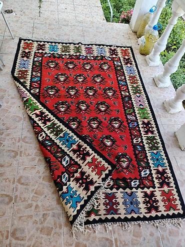 Ručno tkani ćilim – tradicionalni balkanski/etno dizajn - Tip na lalafo.rs — 2 Ručno tkani ćilim – tradicionalni balkanski/etno dizajn - Tip — 2