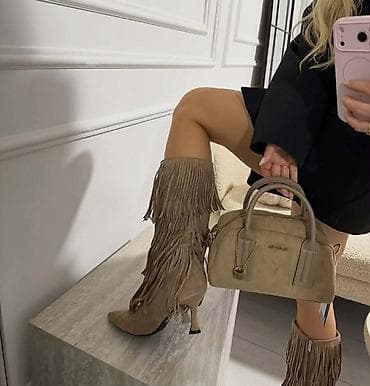 High boots, 41, color - Beige at lalafo.rs — 2 High boots, 41, color - Beige — 2