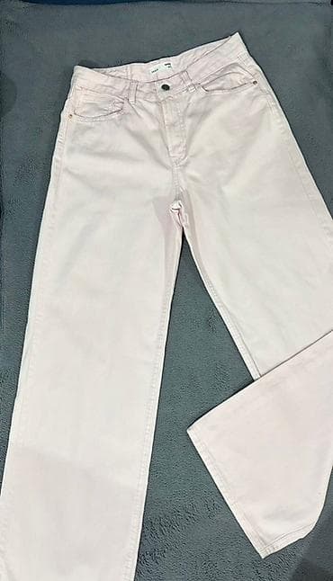 Siroke roze pantalone visokog struka u boju 40 na lalafo.rs — 3 Siroke roze pantalone visokog struka u boju 40 — 3