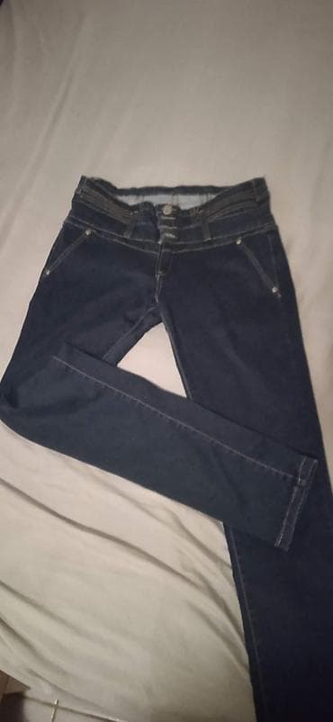 pantalone butiku ali: Ženske farmerke – tamno plave, skinny kroj - Materijal: klasičan na lalafo.rs — 1 pantalone butiku ali: Ženske farmerke – tamno plave, skinny kroj - Materijal: klasičan — 1