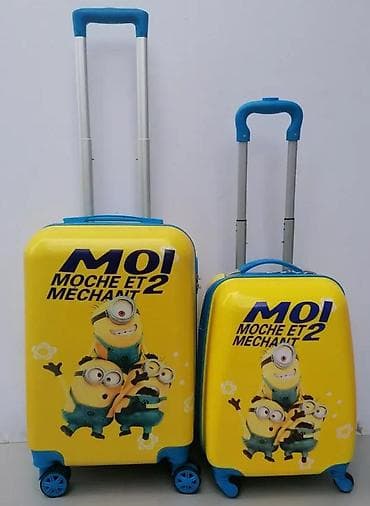 Travel suitcases and bags: Set kofera sa motivom Minions (Moi, Moche et Méchant 2) - Dva kofera at lalafo.rs — 1 Travel suitcases and bags: Set kofera sa motivom Minions (Moi, Moche et Méchant 2) - Dva kofera — 1