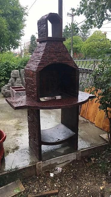 Betonski Roštilj sa Rešetkom – Crveno-Crni Kamen 🔥🖤 Pogledajte naš na lalafo.rs — 3 Betonski Roštilj sa Rešetkom – Crveno-Crni Kamen 🔥🖤 Pogledajte naš — 3