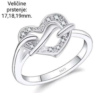 PRELEPE KVALITETNE POSREBRENE RAZNOVRSNE PRSTENJE SA CIRKONIMA SA na lalafo.rs — 1 PRELEPE KVALITETNE POSREBRENE RAZNOVRSNE PRSTENJE SA CIRKONIMA SA — 1