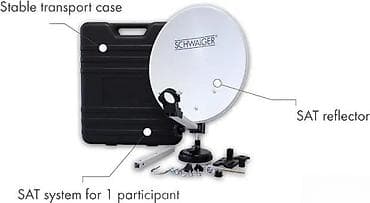 Prenosni satelitski komplet SCHWAIGER – DVB‑S prijemni set u koferu - na lalafo.rs Prenosni satelitski komplet SCHWAIGER – DVB‑S prijemni set u koferu -