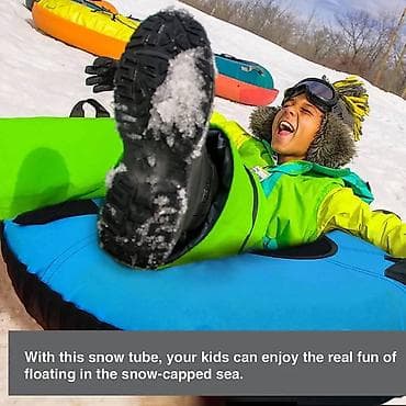 Снежна санка са конопцем за вучу са ручком, 100 цм тешка зимска снежна na lalafo.rs — 2 Снежна санка са конопцем за вучу са ручком, 100 цм тешка зимска снежна — 2