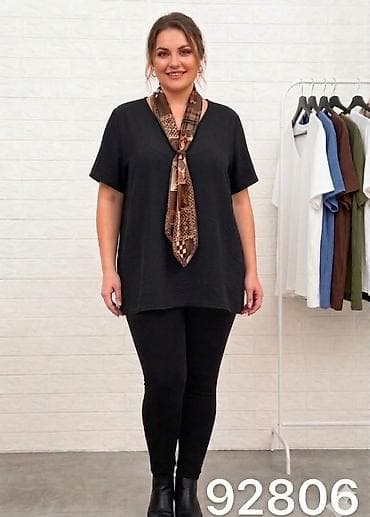 Personal Items: Komplet bluza+ helanke + marama - Kroj: ležeran, blago A-linija at lalafo.rs — 3 Personal Items: Komplet bluza+ helanke + marama - Kroj: ležeran, blago A-linija — 3
