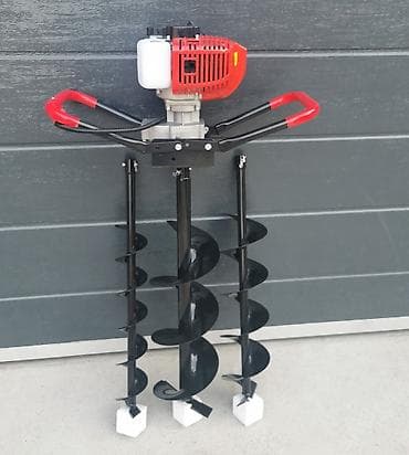 Benzinski ručni zemljani svrdlo (bušač rupa) sa setom burgija Burgije na lalafo.rs — 1 Benzinski ručni zemljani svrdlo (bušač rupa) sa setom burgija Burgije — 1