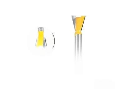 Glodalo za drvo – V‑žleb (V‑groove) 12,7 mm - Tip: V‑glodalo za na lalafo.rs Glodalo za drvo – V‑žleb (V‑groove) 12,7 mm - Tip: V‑glodalo za