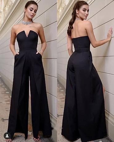Jumpsuits: Elegantni ženski kombinezon bez naramenica - Kroj: uski at lalafo.rs — 5 Jumpsuits: Elegantni ženski kombinezon bez naramenica - Kroj: uski — 5