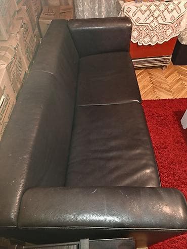 Kitchen furniture: Na prodaju kozni trosed donesen iz Nemacke, od koze boks koza( samo at lalafo.rs — 3 Kitchen furniture: Na prodaju kozni trosed donesen iz Nemacke, od koze boks koza( samo — 3