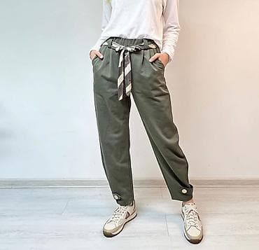 Personal Items: Ženske pantalone sa visokim strukom i kaišem-šalom - Kroj: visok at lalafo.rs — 6 Personal Items: Ženske pantalone sa visokim strukom i kaišem-šalom - Kroj: visok — 6