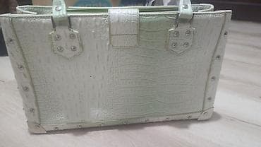 Ženska torba sa kroko teksturom, u kombinaciji pastelno zelene i bele at lalafo.rs — 3 Ženska torba sa kroko teksturom, u kombinaciji pastelno zelene i bele — 3