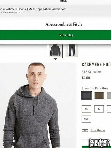 Original Abercrombie &Fitch dzemper L - XL 80% shur wolle 10% na lalafo.rs — 3 Original Abercrombie &Fitch dzemper L - XL 80% shur wolle 10% — 3