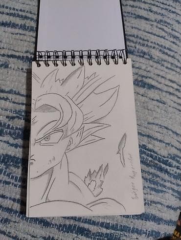 Ručno rađeni crteži olovkom na bloku sa spiralnim povezom. - crtanje na lalafo.rs — 2 Ručno rađeni crteži olovkom na bloku sa spiralnim povezom. - crtanje — 2