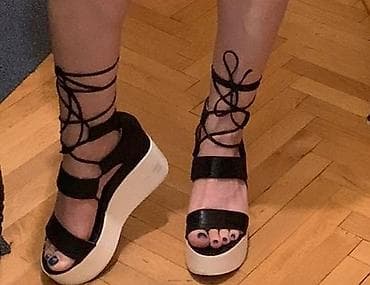 Ženske sandale na platformu - Model: rimske sandale sa vezivanjem oko na lalafo.rs — 2 Ženske sandale na platformu - Model: rimske sandale sa vezivanjem oko — 2