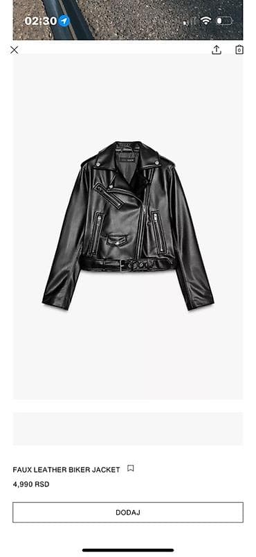 ZARA ženska bajkerska jakna od veštačke kože (Faux Leather Biker na lalafo.rs — 4 ZARA ženska bajkerska jakna od veštačke kože (Faux Leather Biker — 4